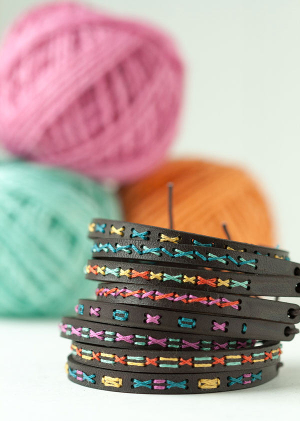 New stitched leather cuff kits now in the shop!